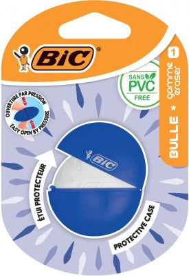 Radiera in carcasa de protectie, diverse culori, Bulle Bic