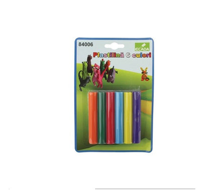 PLASTILINA 6 CULORI ECADA 84006