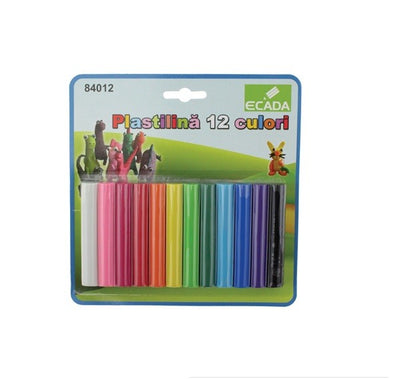 PLASTILINA 12 CULORI ECADA 84012