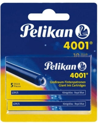 Patroane cerneala mari, 4001 Royal Blue, 10 buc/set Pelikan