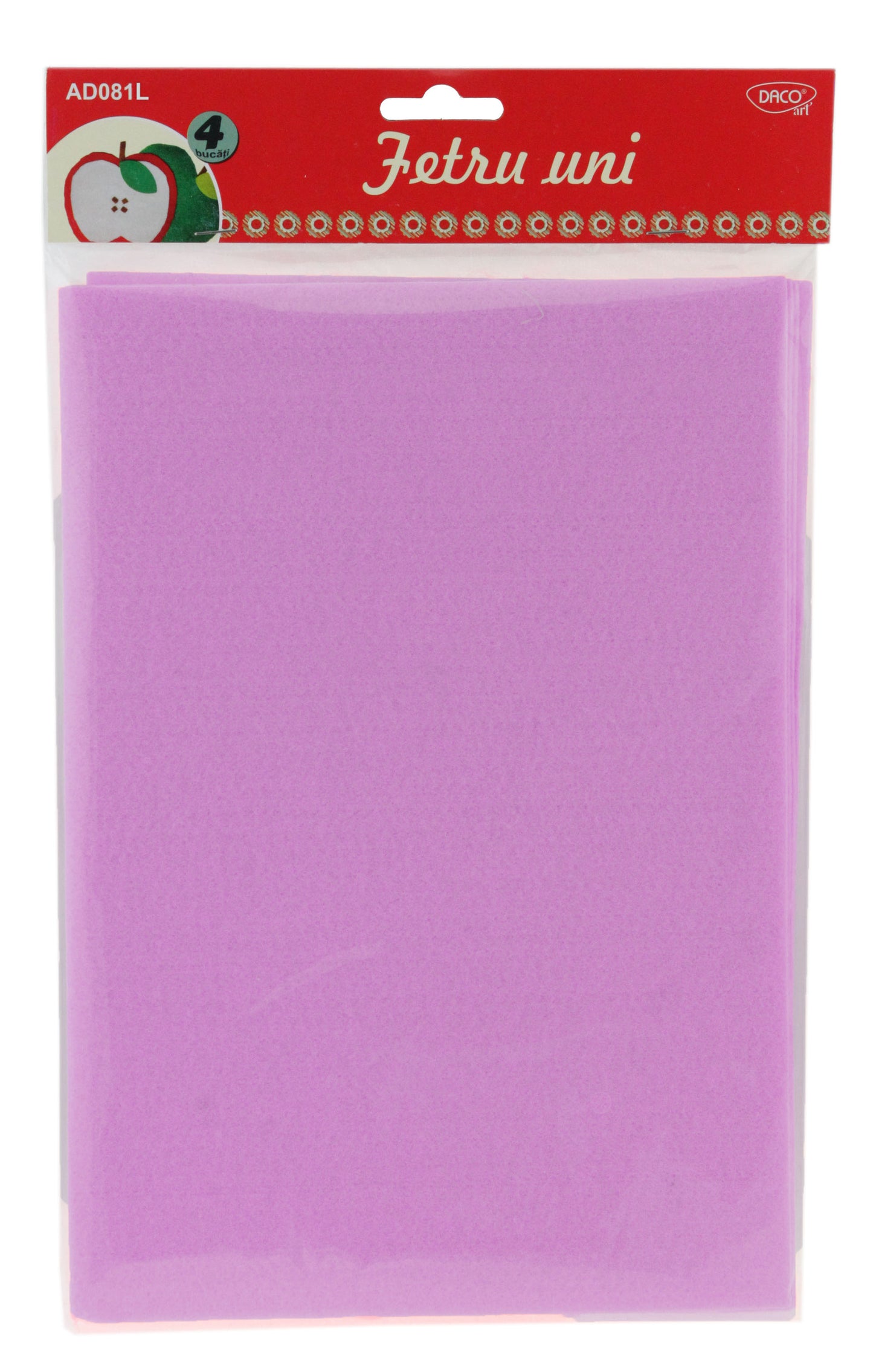 ACCESORII CRAFT - AD081L FETRU UNI SET 4 LILA