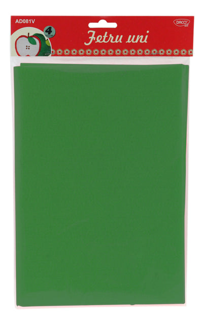 ACCESORII CRAFT - AD081V FETRU UNI SET 4 VERDE