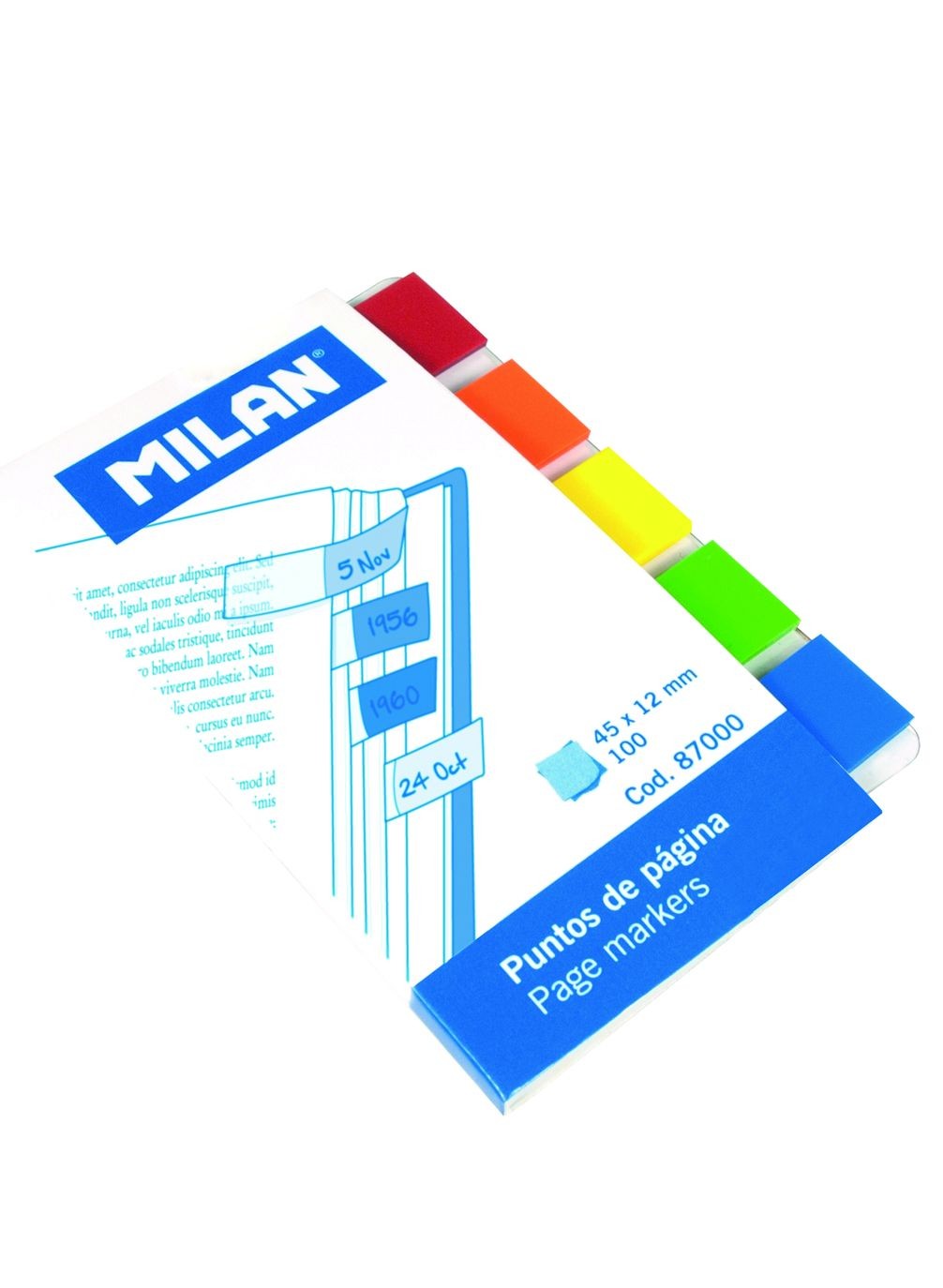 BLOC NOTES ADEZIV INDEX 5X45X12 TRANSPARENT MILAN 87000