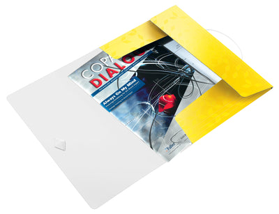 MAPA PLASTIC CU ELASTIC GALBENA WOW LEITZ