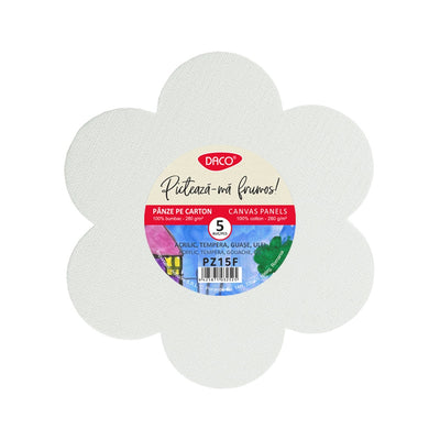 PANZA PICTURA PE CARTON SET 5 FLOARE PZ15F