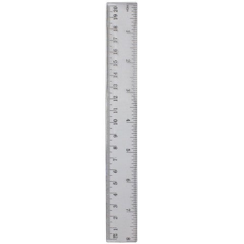 Rigla plastic transparent 20 cm EVOffice