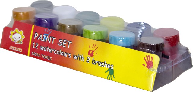 Guase borcan 20 ml, 12 culori/set EVOffice