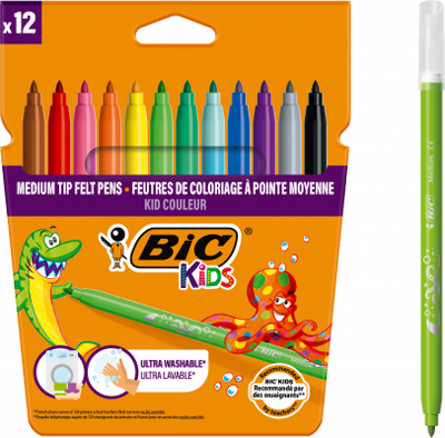 Carioci ultralavabile Kid Couleur 12 buc/set Bic