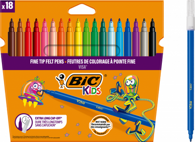 Carioci 18 culori lavabile Visa Bic