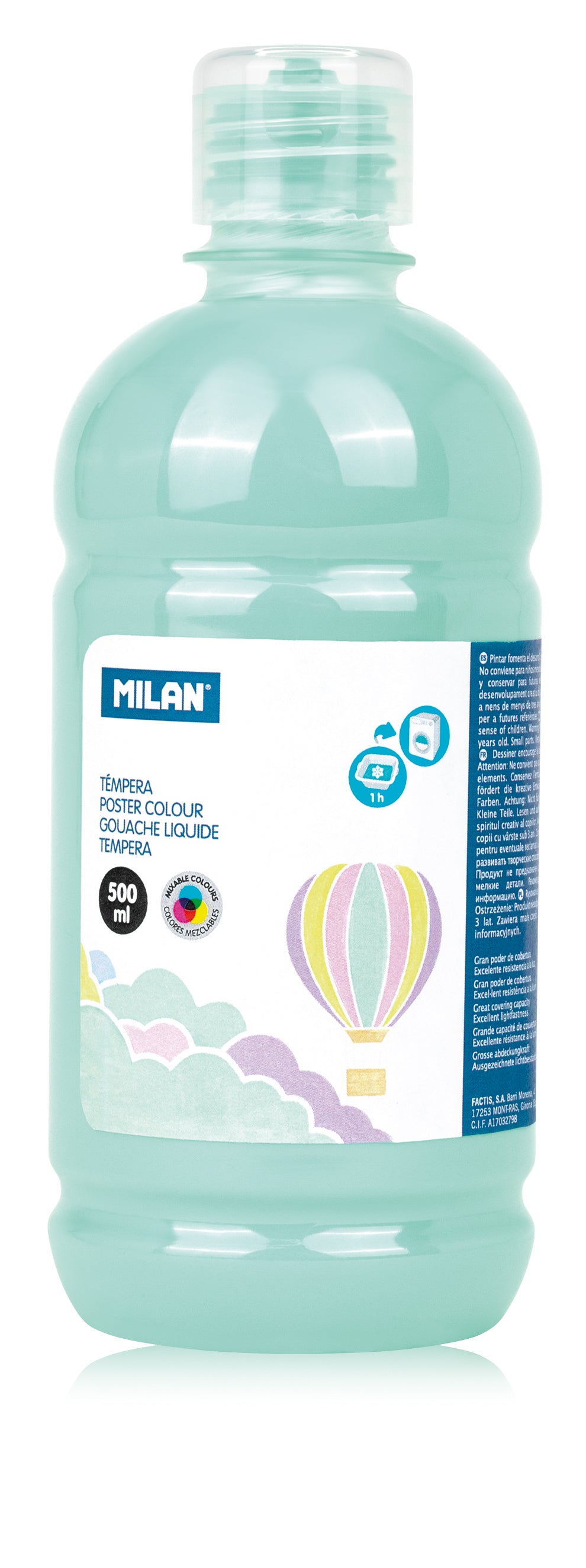 TEMPERA 500 ML MILAN VERDE DESCHIS PASTEL 03660P