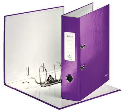 BIBLIORAFT PLASTIFIAT 8CM MOV METALIZAT WOW LEITZ