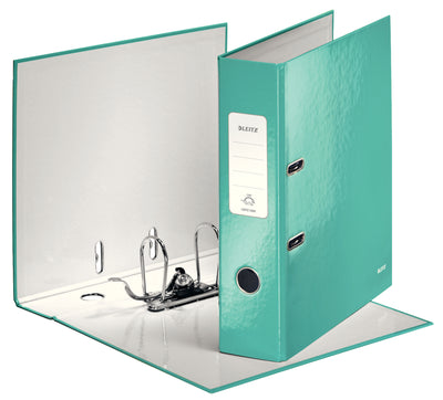 BIBLIORAFT PLASTIFIAT 8CM TURCOAZ METALIZAT WOW LEITZ