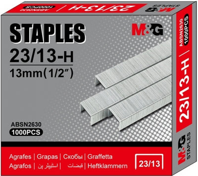 Capse heavy duty 23/13, 1000 bucati/cutie M&G