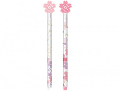 Pix cu gel, Sakura Time, capac totem floare, albastru, 0.5 mm, M&G