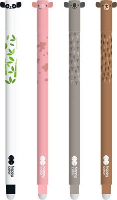 Roller gel cu rescriere, 0.5 mm, albastru, Ears, Happy Color
