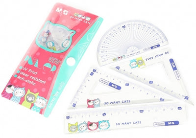 Set geometrie, So many cats, 4 piese M&G
