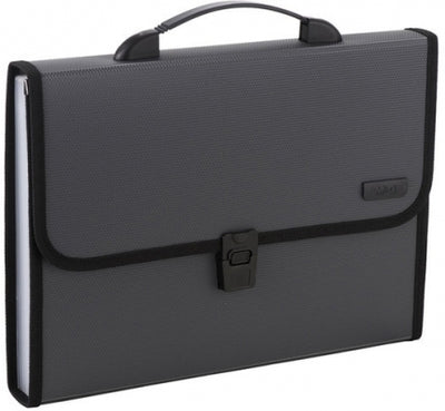 Mapa tip proiect A4, 12 compartimente, gri, 330 x 240 x 35mm M&G