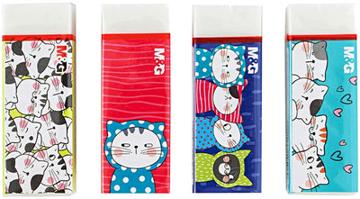 Guma de sters alba, So many cats, dimensiune regular, M&G