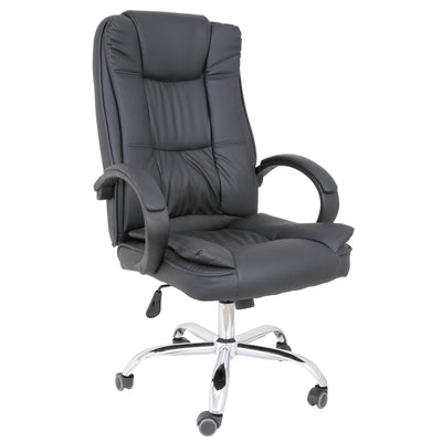 Scaun directorial BARI - imitatie piele neagra