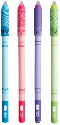 Roller gel cu rescriere, 0.5 mm, albastru, Faces LOL, Happy Color