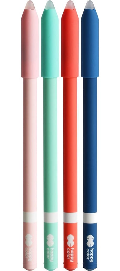 Roller gel cu rescriere, 0.5 mm, albastru, Trendy, Happy Color