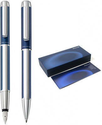 Set stilou si pix Pura Blue Pelikan
