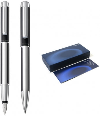 Set stilou si pix Pura Black Pelikan