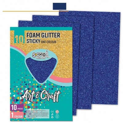 Hartie buretata adeziva cu slipici albastra 10 buc/set S-Cool