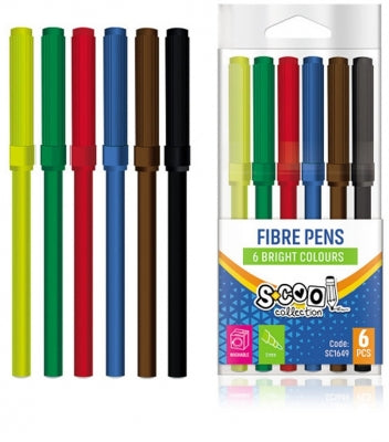 Carioca 2 mm, 6 culori/set, S-Cool