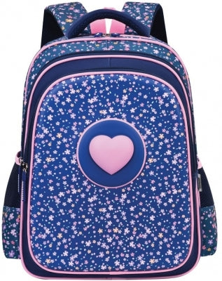 Ghiozdan S-Cool ergonomic motiv 3D Pink Heart