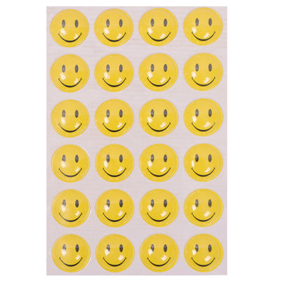 Abtibild smiley face 4,5cm, 24 bucati/folie EVOffice