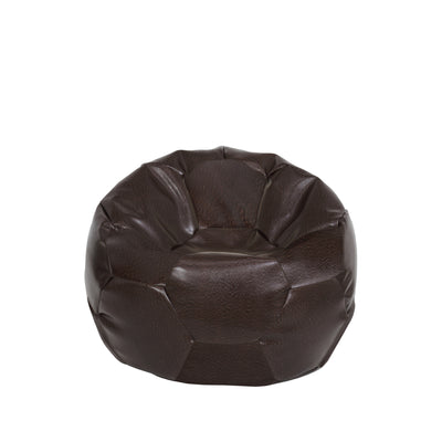 Fotoliu puf Baby Ball - imitatie piele - maro