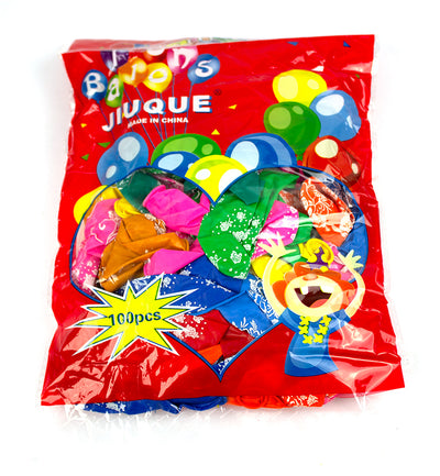 Baloane latex multicolore Happy Birthday 30 cm, 100 buc EVOffice