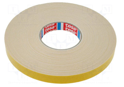 BANDA DUBLU ADEZIVA BURETATA 25 M x 19 MM