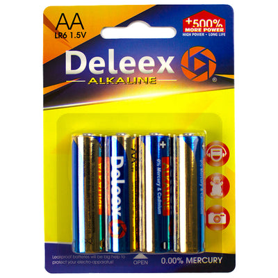 Baterie alcalina AA R6, 4buc Dellex