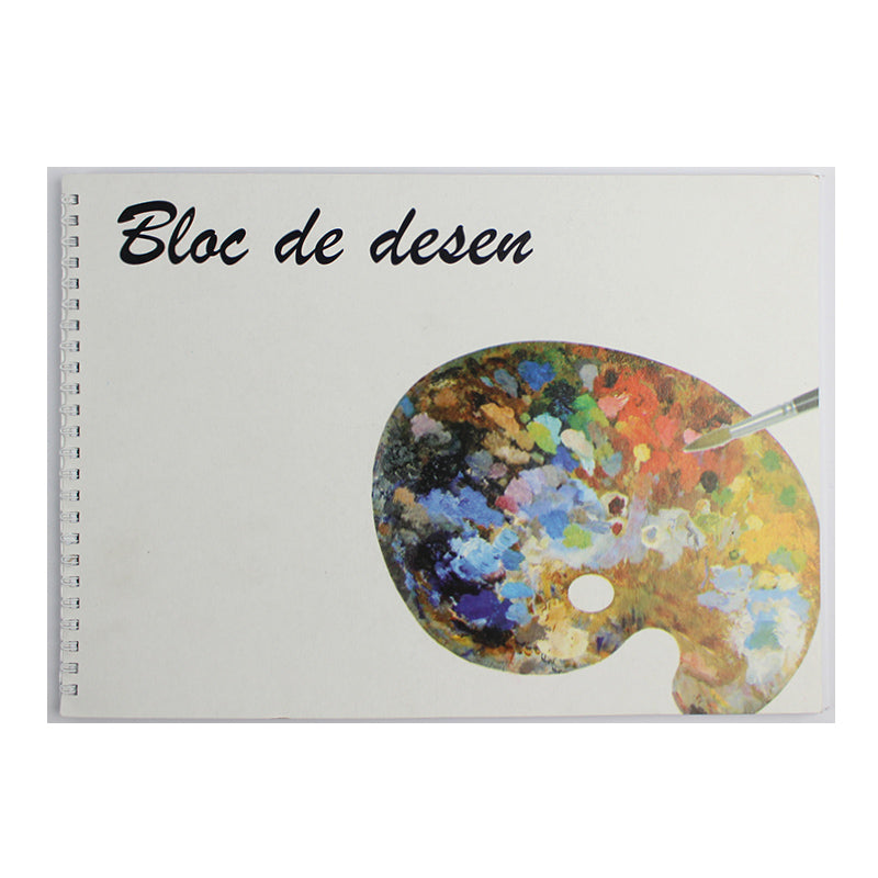 Bloc desen A4 cu spira, 50 file, 80gr EVOffice