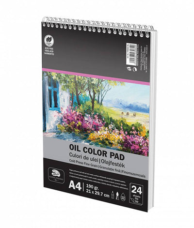 BLOC DESEN SPIRA A4 CULORI ULEI 190G 24 FILE PIGNA