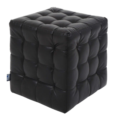 Taburet Bump - imitatie piele negru - 21901