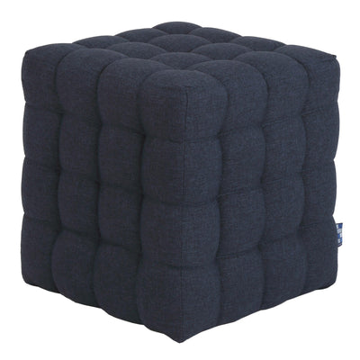 Taburet Bump - stofa albastru - S80