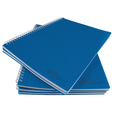 Caiet A4 cu spira metalica, microperforatii si coperti plastic, 100 file dictandoEVOffice