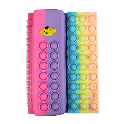 Penar silicon catelus cu caiet A5 80 file Pop-it