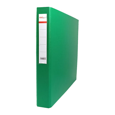 Caiet mecanic carton plastifiat verde A4, 2 inele EVOffice