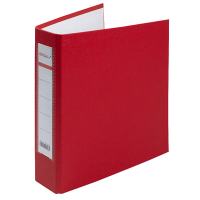 Caiet mecanic carton plastifiat rosu A5 2 inele EVOffice