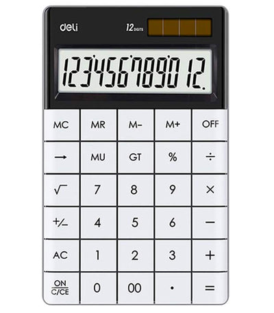 CALCULATOR BIROU 12DIG MODERN ALB DELI