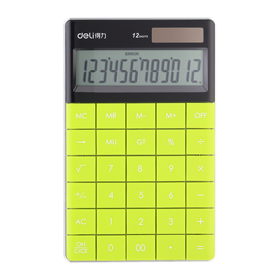 CALCULATOR BIROU 12DIG MODERN VERDE DELI