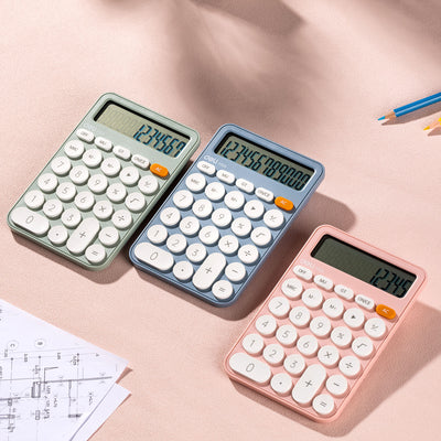 CALCULATOR BIROU 12DIG PLASTIC FASHION EM124 ROZ DELI