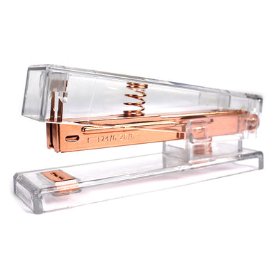 Capsator plastic rose gold 24/6-26/6, 30 coli EVOffice