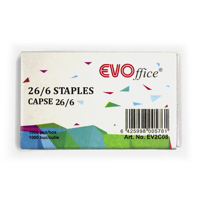 Capse 26/6, 1000 buc/cutie EVOffice