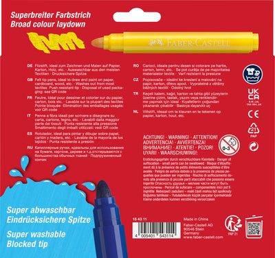 CARIOCA 12 CULORI JUMBO SUPERWASHABLE FABER-CASTELL