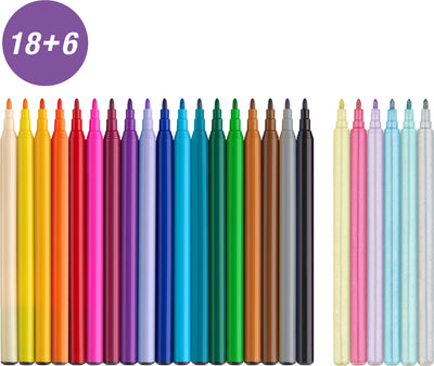CARIOCA 18+6 CULORI UNICORNI FABER-CASTELL